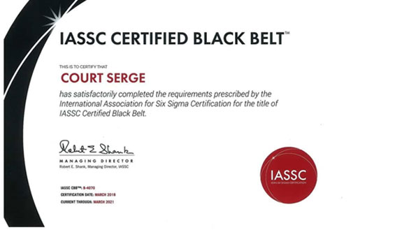 Nouvelle Certification LEAN SIX SIGMA – BLACK BELT