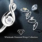 Μια συλλογή από δαχτυλίδια με διαμάντια