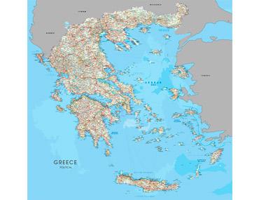 Χάρτες τοίχου Παγκόσμιοι και Ελληνικοί